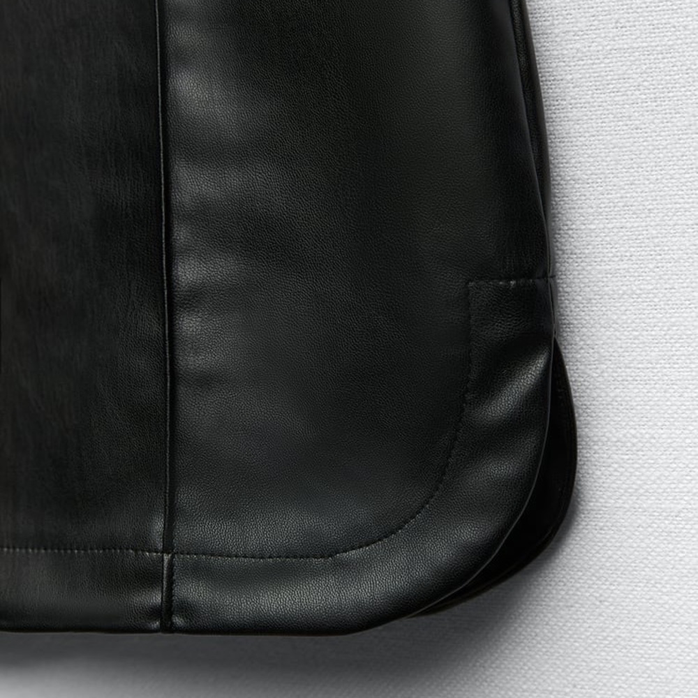 Zara Leather Skirt - Picture 5 of 6